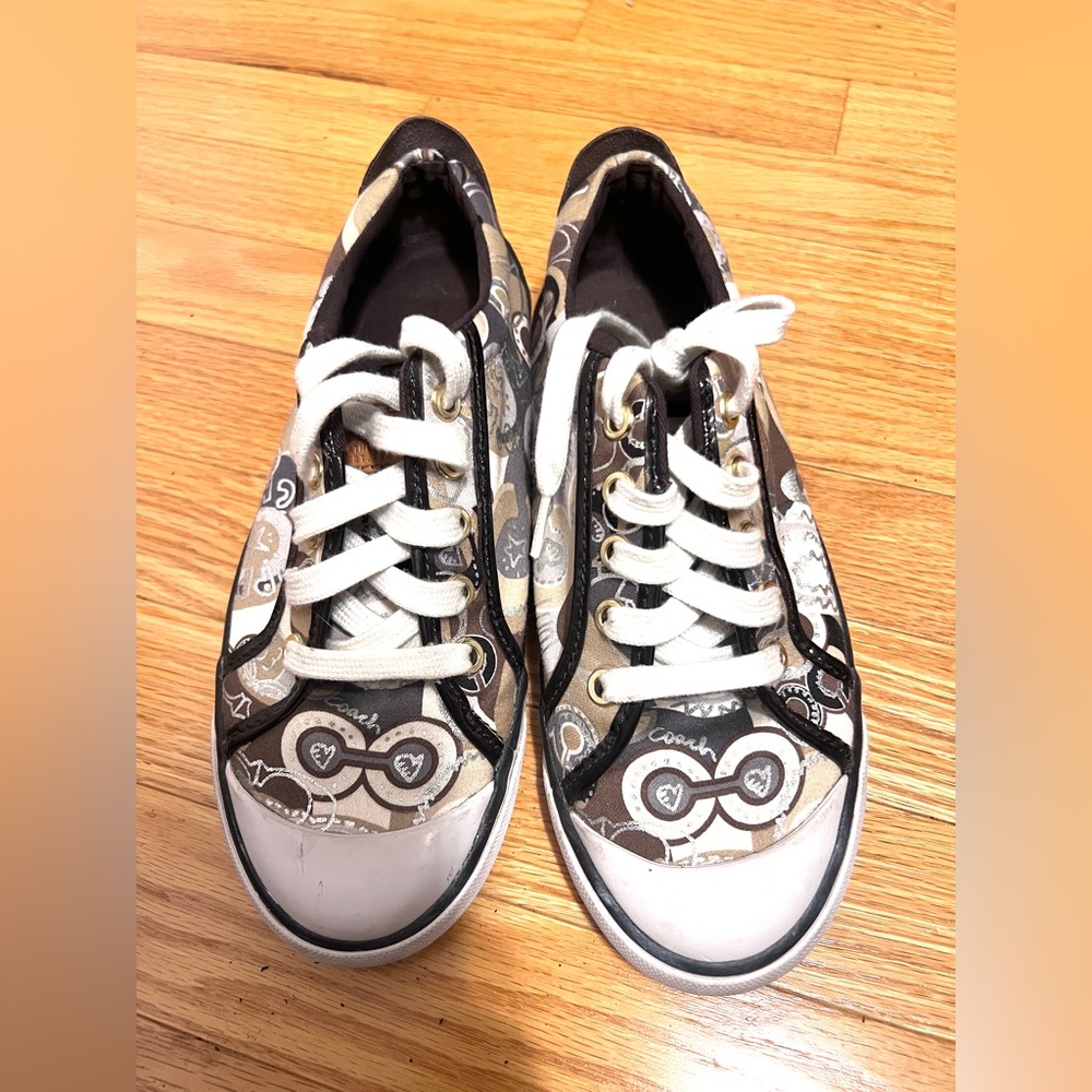 Coach Barrett Signature Logo Sneakers Women’s Size 6.5B